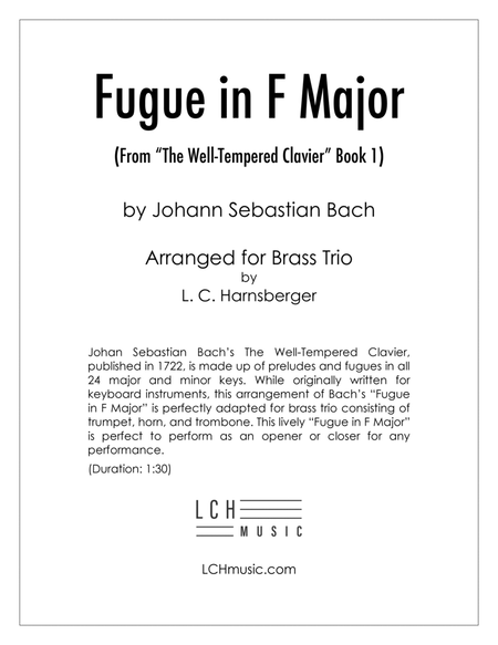 Fugue in F Major for Brass Trio image number null