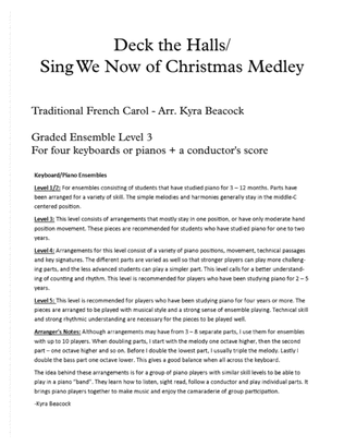 Deck the Hall/Sing We Now of Christmas Medley