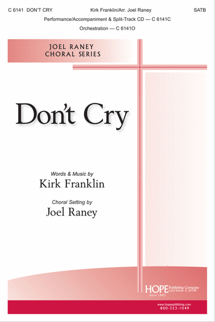 Don't Cry 4-Part scores gallery preview page 1