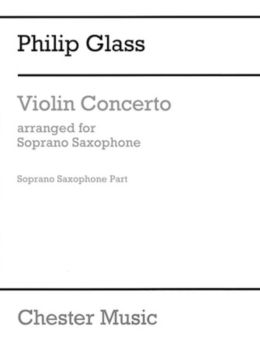 Violin Concerto Soprano Saxophone scores gallery preview page 1