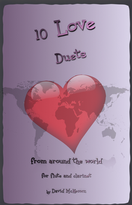 Book cover for 10 Love Duets for Flute and Clarinet