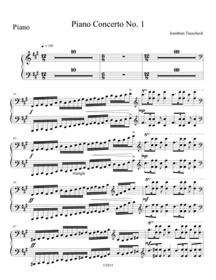 Piano Concerto No. 1; Piano I, mov I (four hand reduction)