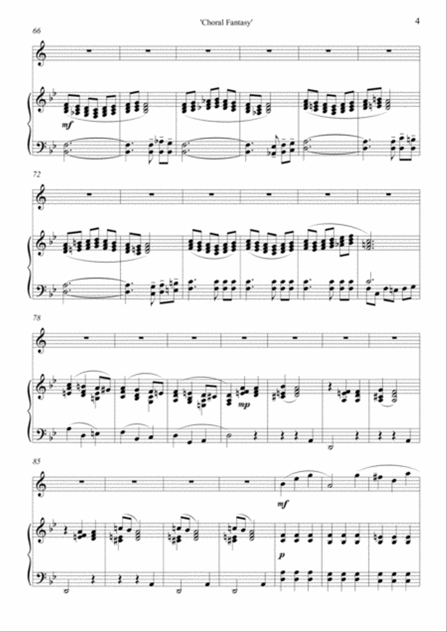 Choral Fantasy Choral Fantasy Trumpet Solo scores gallery preview page 5