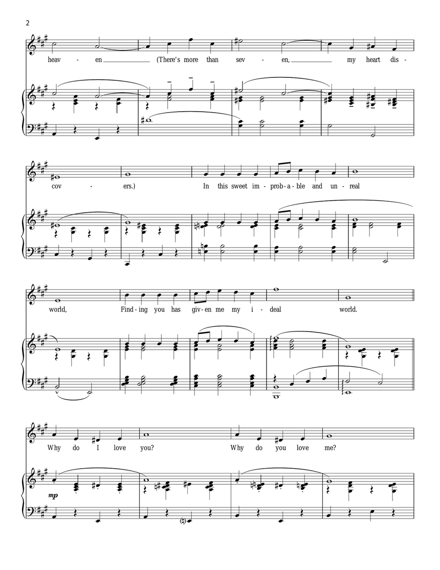 Why Do I Love You? Why Do I Love You? Piano, Vocal scores gallery preview page 2