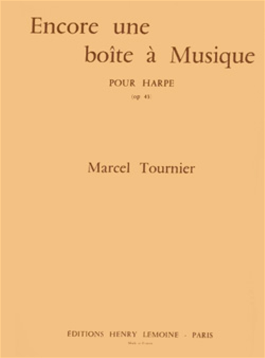 Encore Une Boite A Musique Harp scores gallery preview page 1