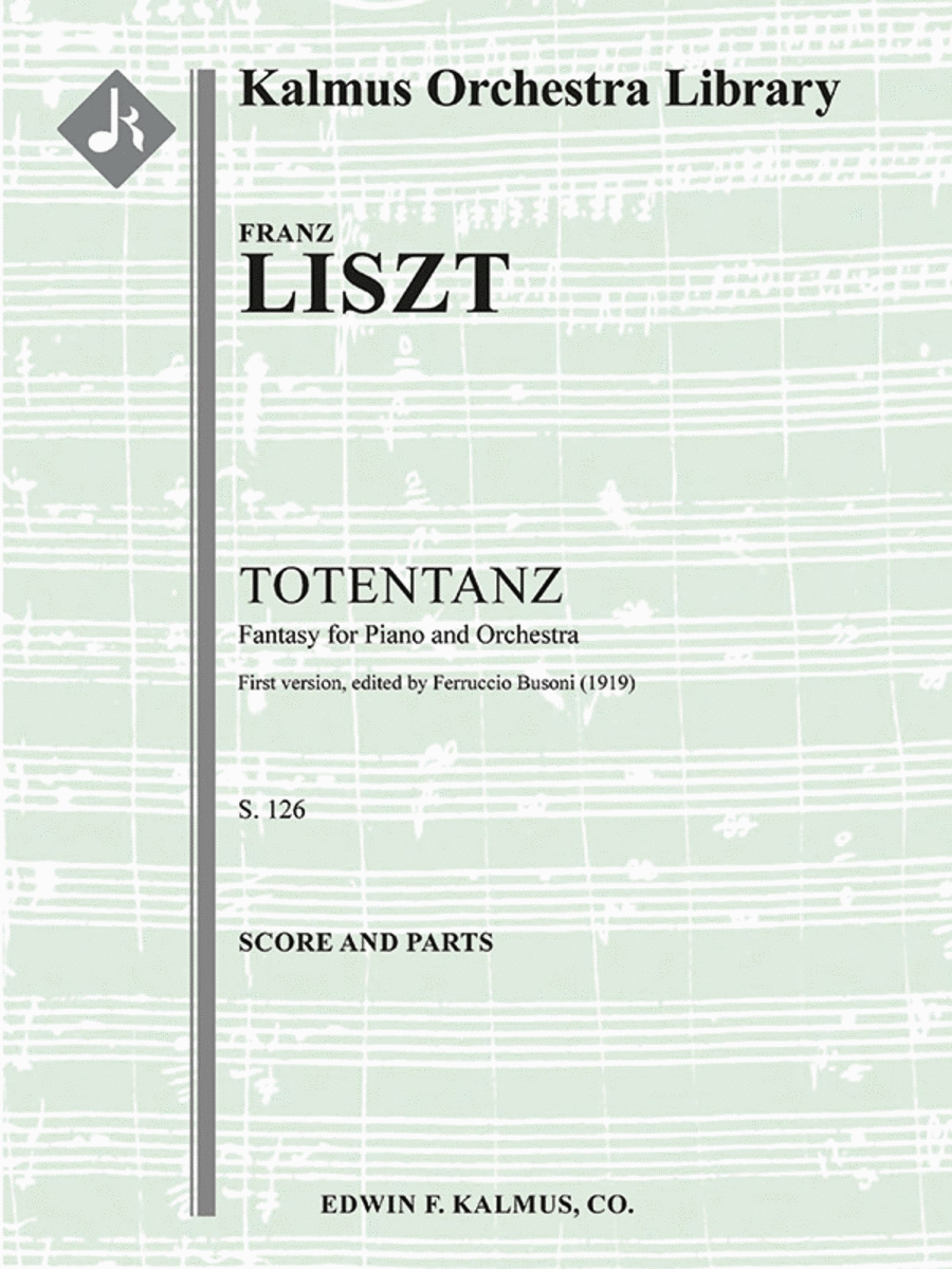 Totentanz, S. 126 (1st version, ed. Busoni) Concert Band scores gallery preview page 1