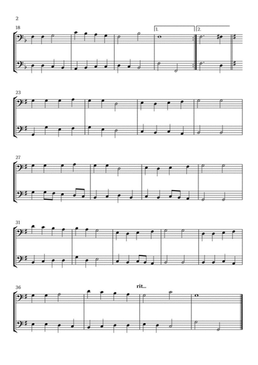 Good King Wenceslas (Cello Duet) - Beginner Level image number null