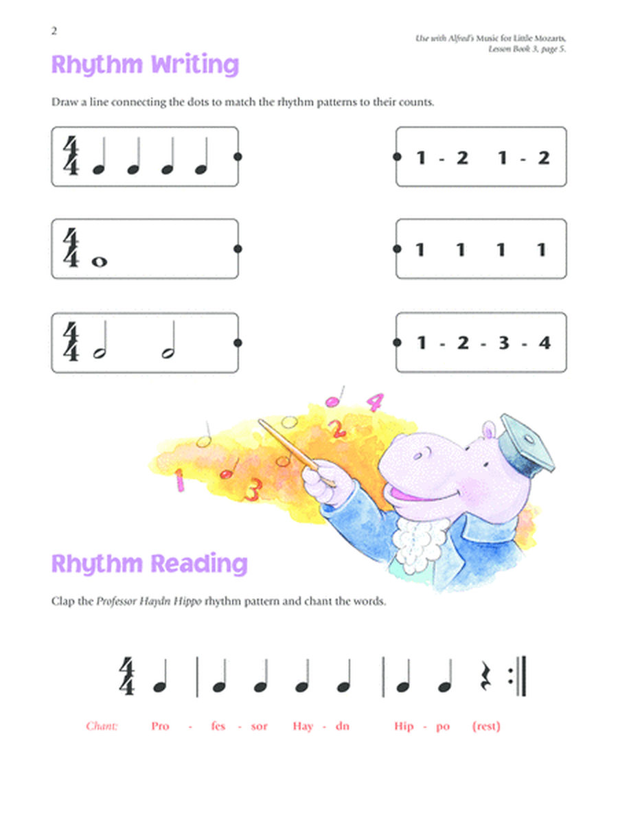 Music for Little Mozarts -- Rhythm Speller, Book 3