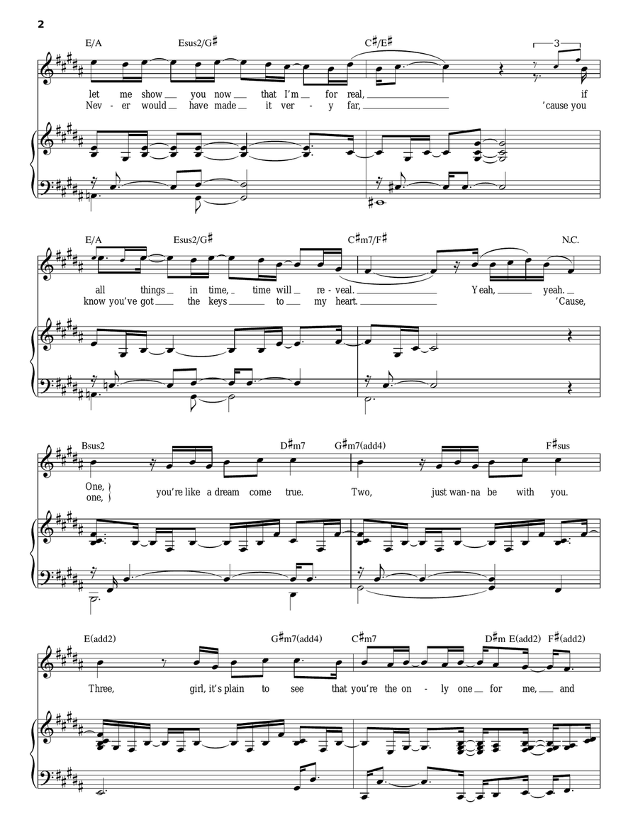 Back At One Piano, Vocal scores gallery preview page 2