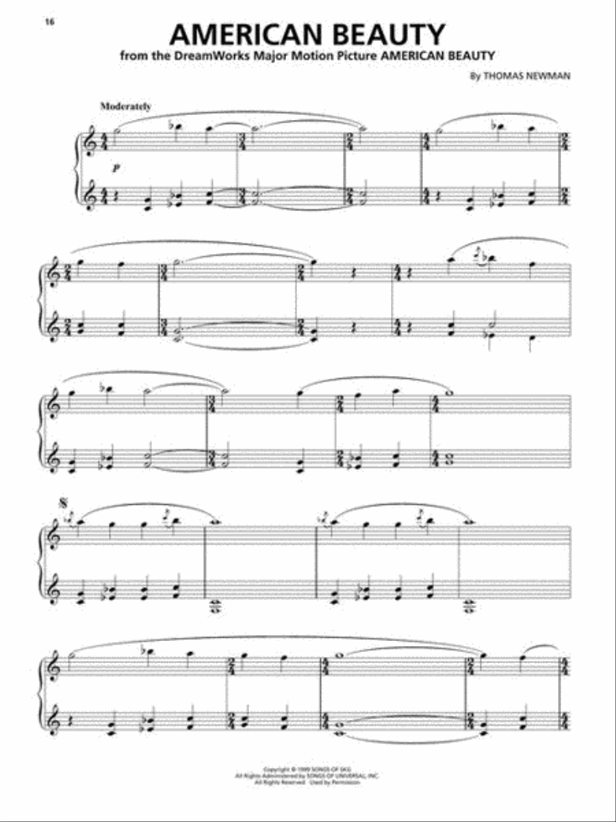 100 Most Beautiful Movie Songs Piano, Vocal, Guitar scores gallery preview page 8