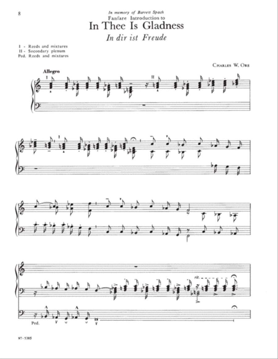 Eleven Compositions for Organ, Set II