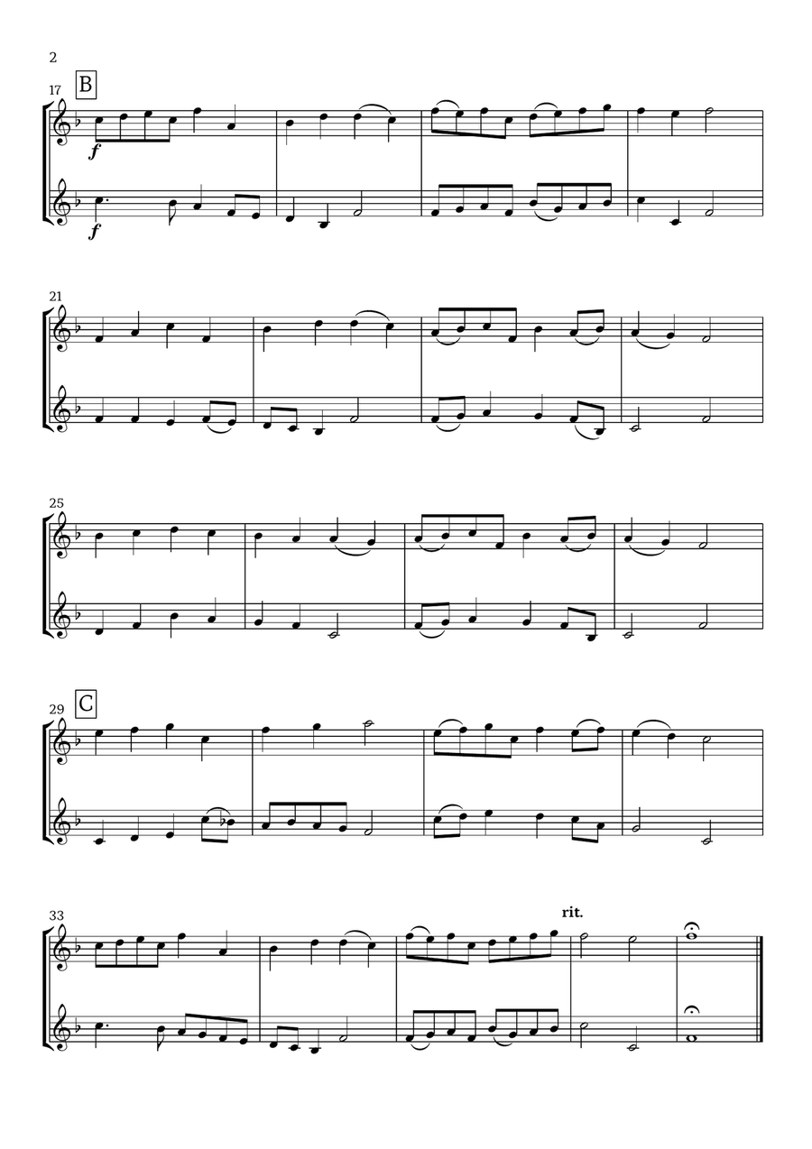 5 Beautiful Easter Hymns (for Clarinet Duet) 5 Beautiful Easter Hymns (for Clarinet Duet) Clarinet Duet scores gallery preview page 3