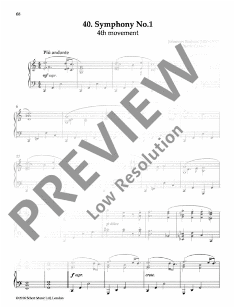 Symphony No. 1 Piano Solo scores gallery preview page 2