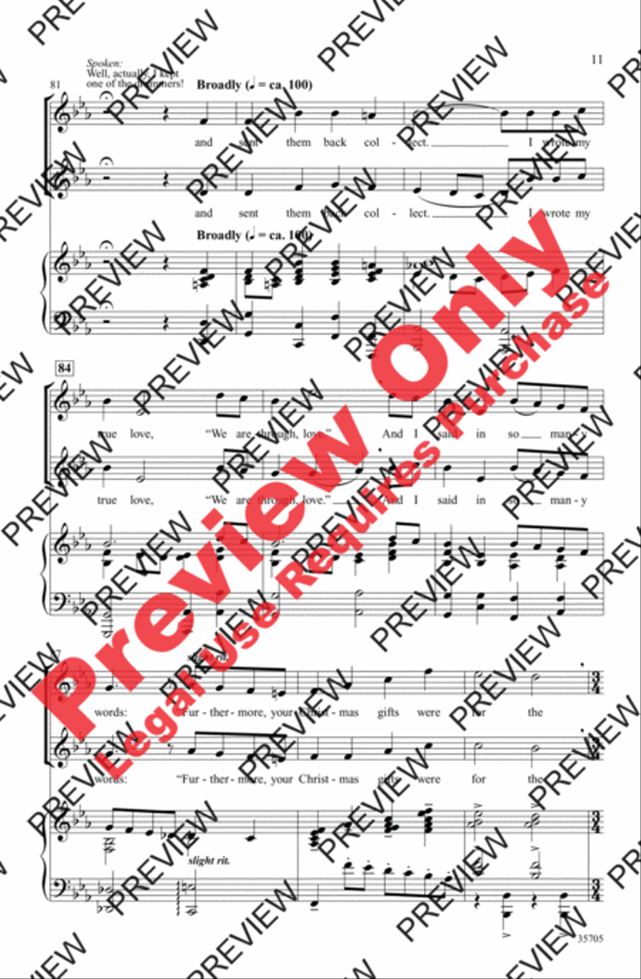 The Twelve Days After Christmas 2-Part scores gallery preview page 11