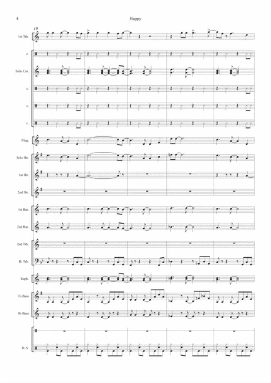 Happy Happy Brass Ensemble scores gallery preview page 4