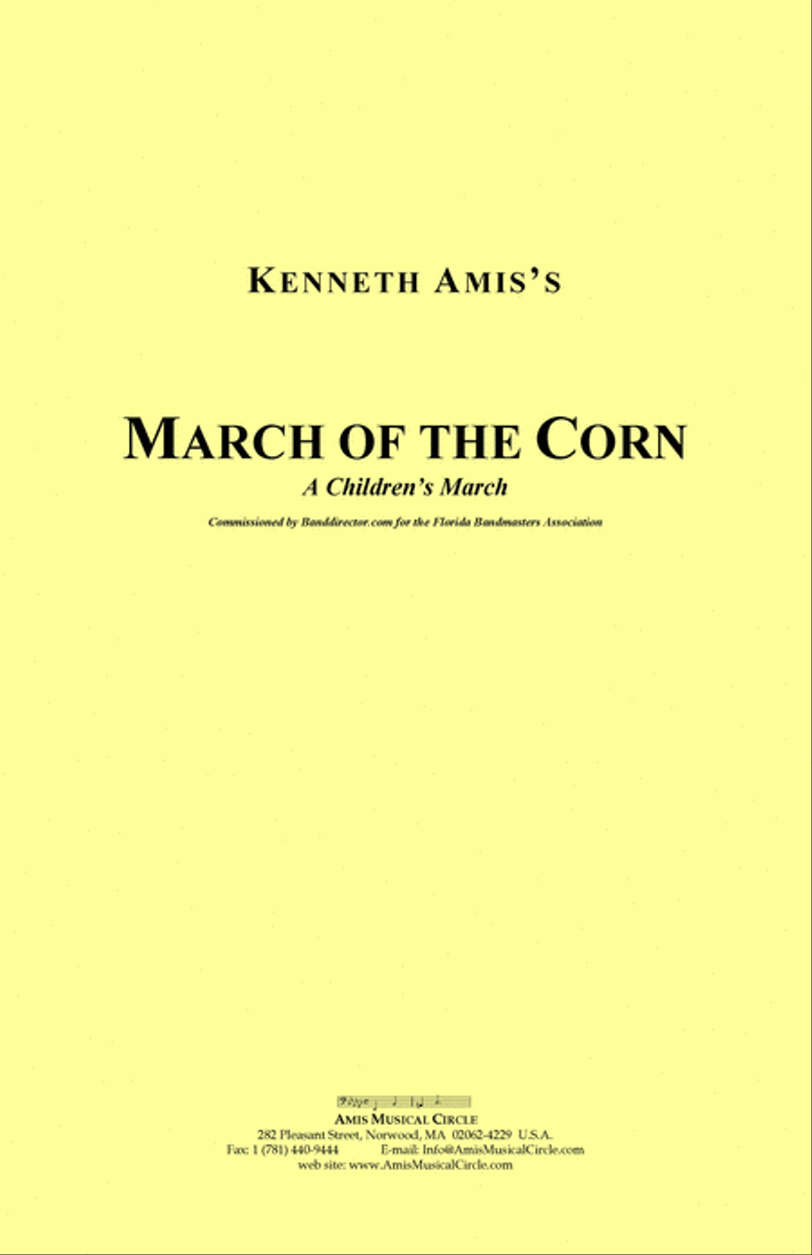 March of the Corn March of the Corn Concert Band scores gallery preview page 1