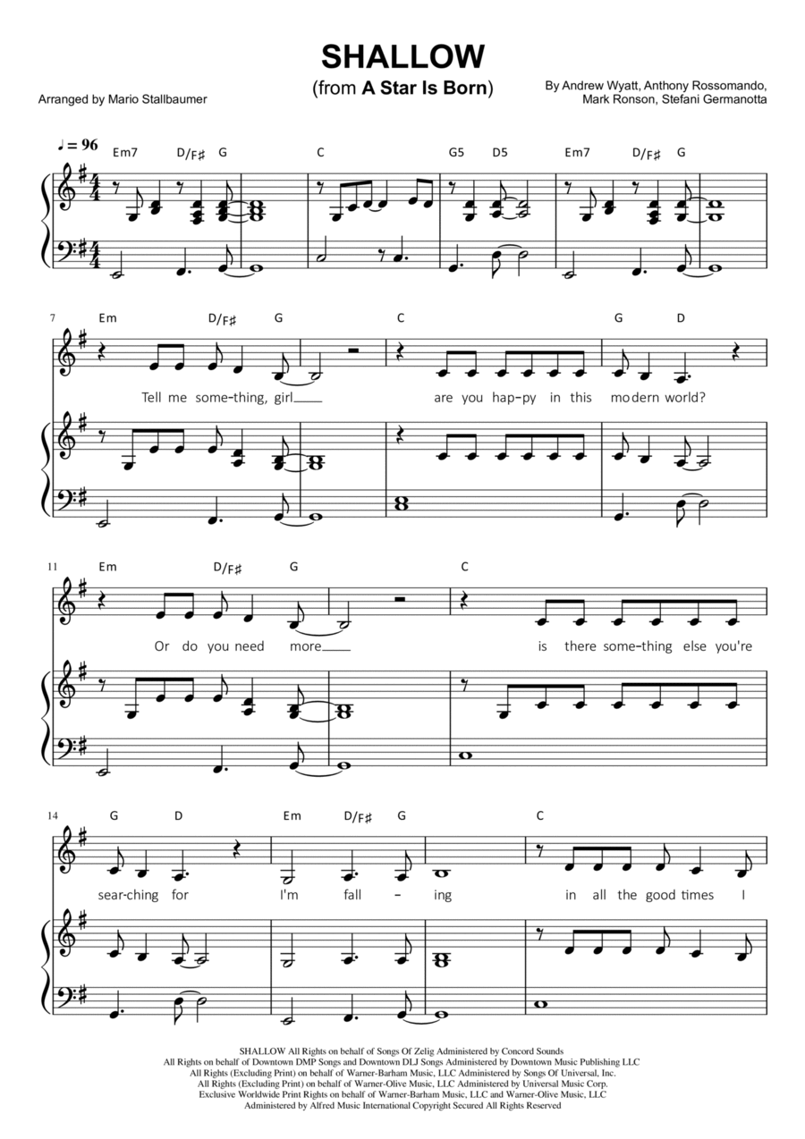 Shallow Voice scores gallery preview page 1