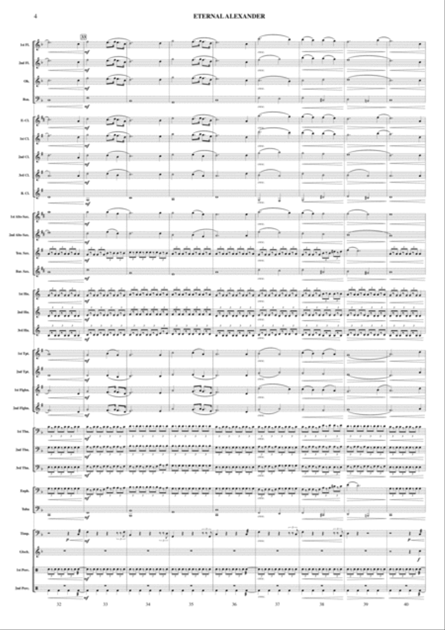 Eternal Alexander Eternal Alexander Concert Band scores gallery preview page 6