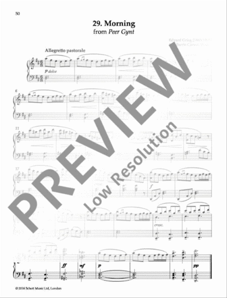 Morning Mood Piano Solo scores gallery preview page 2