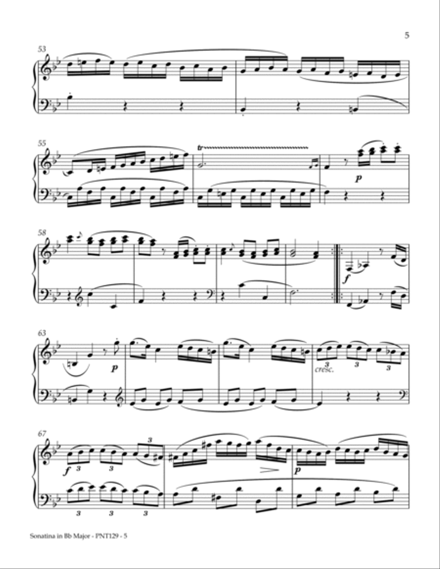 Sonatina Opus 38, Number 2 Piano Method scores gallery preview page 5