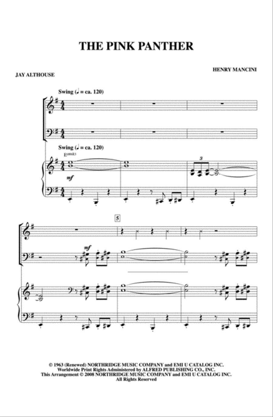 The Pink Panther 3-Part scores gallery preview page 2