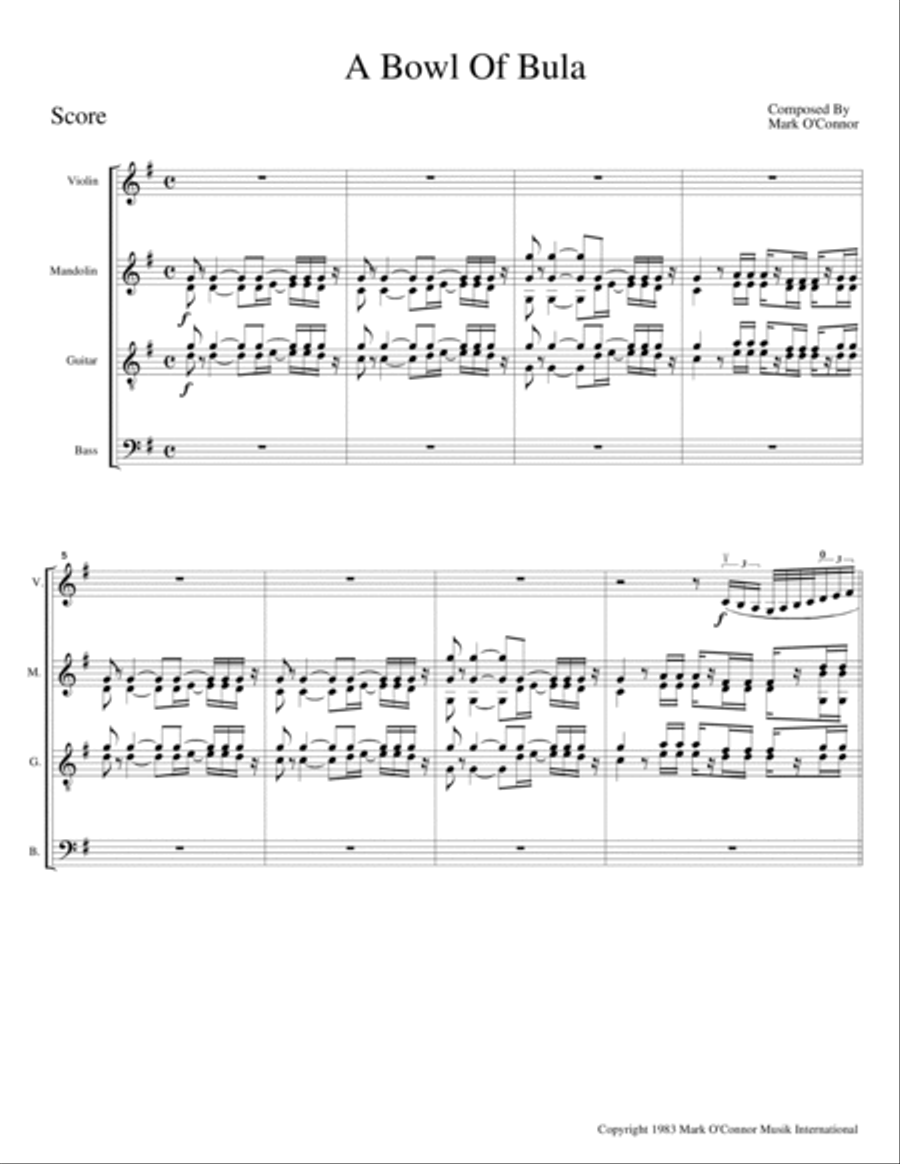 Thirty-Year Retrospective Collection (Score – violin, mandolin, guitar, bass) Small Ensemble scores gallery preview page 3