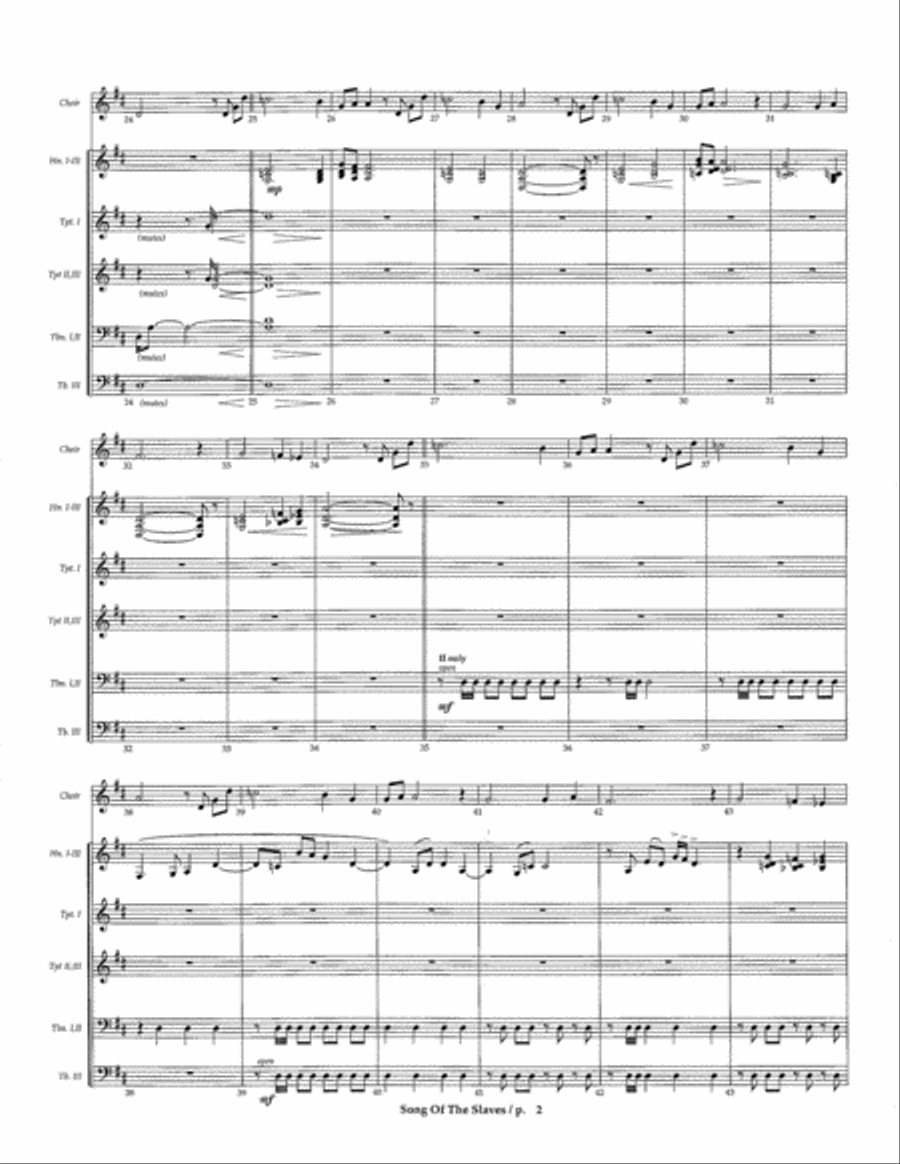 Bones Unison Choir scores gallery preview page 3