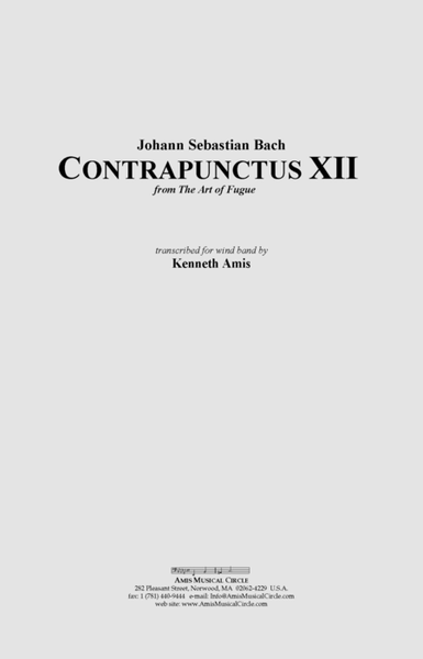 Contrapunctus 12 - CONDUCTOR'S SCORE ONLY image number null