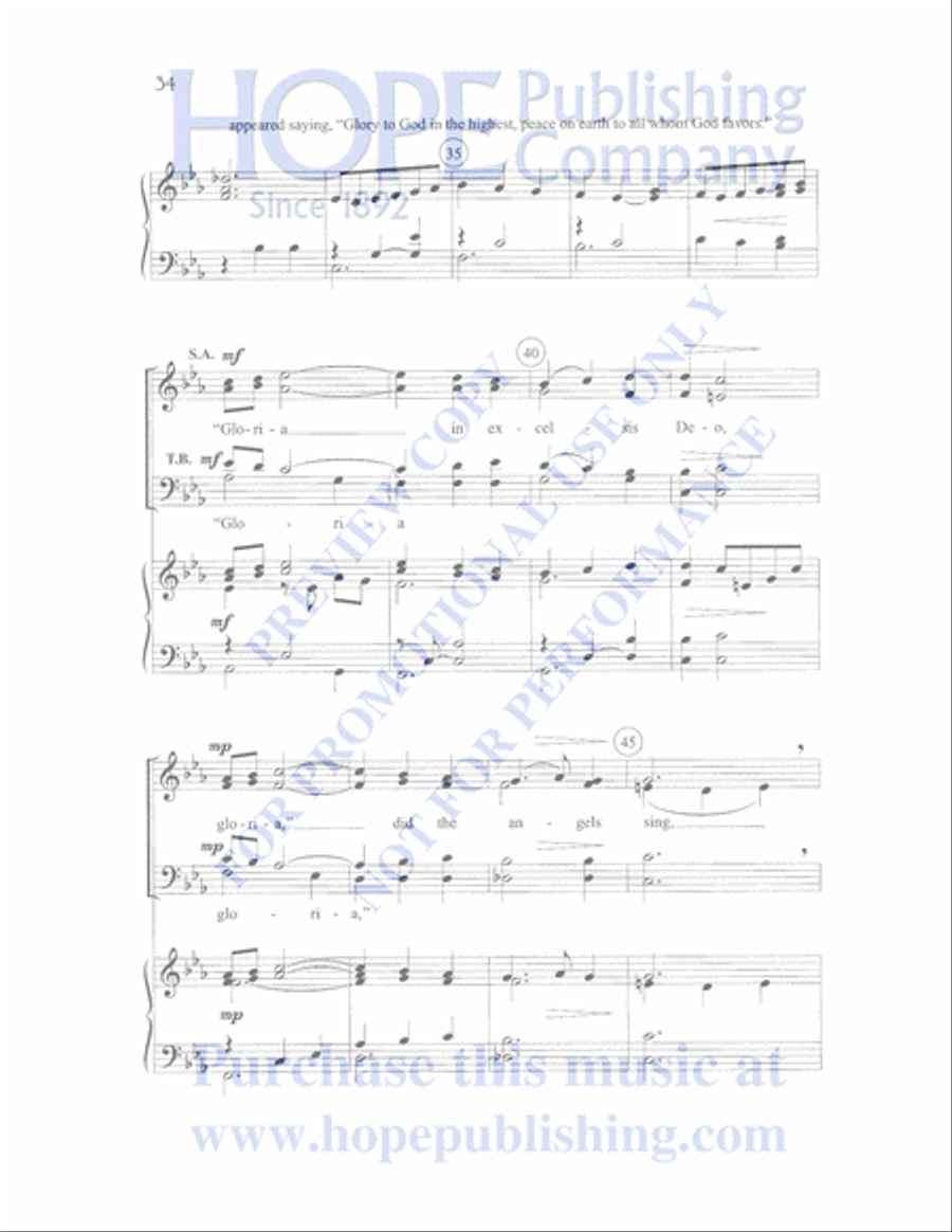 By Heaven's Light Choir scores gallery preview page 35