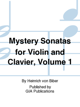 Book cover for Mystery Sonatas - Volume 1, Sonatas 1-5