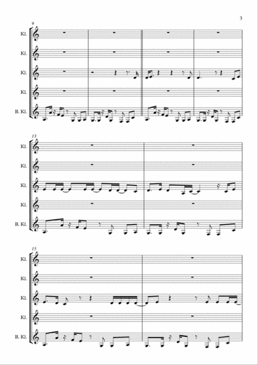 Hello Woodwind Quintet scores gallery preview page 3
