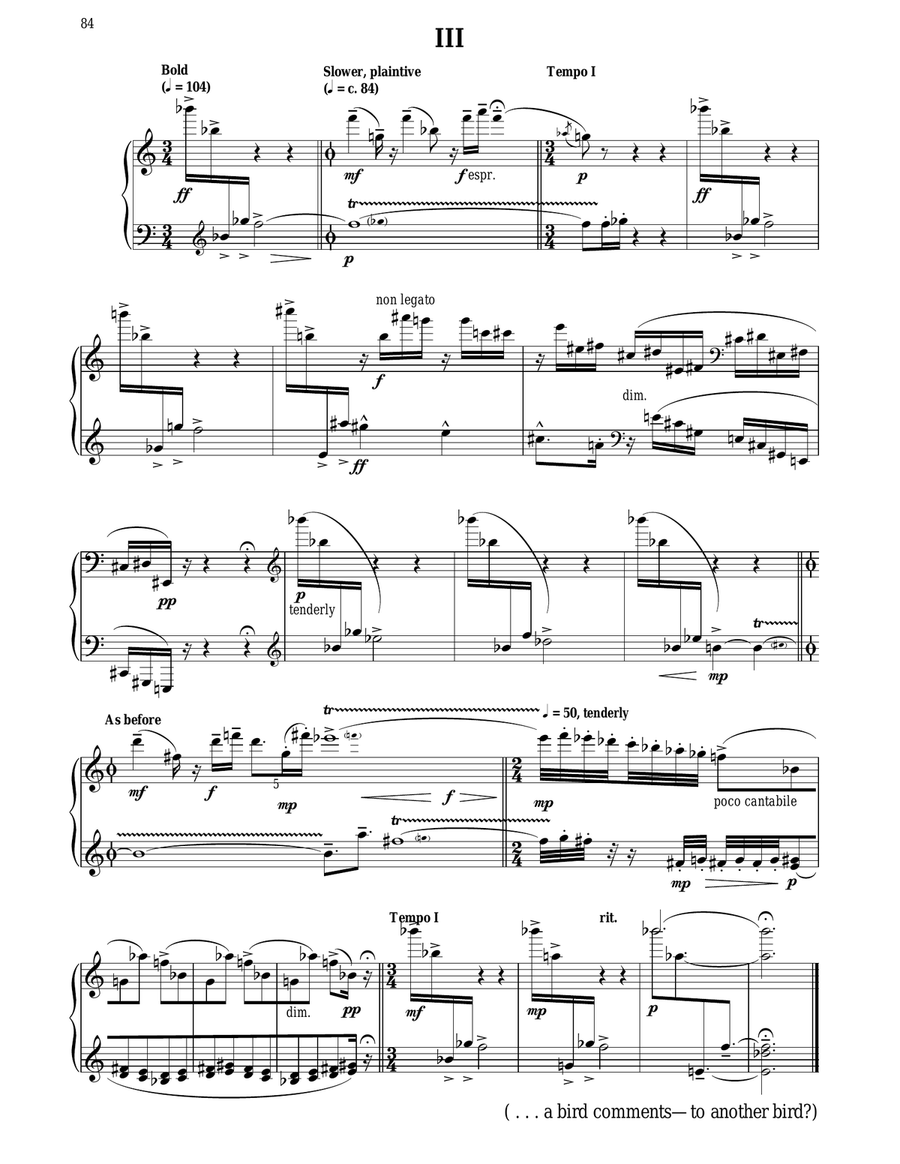 Nine New Bagatelles Piano Solo scores gallery preview page 5
