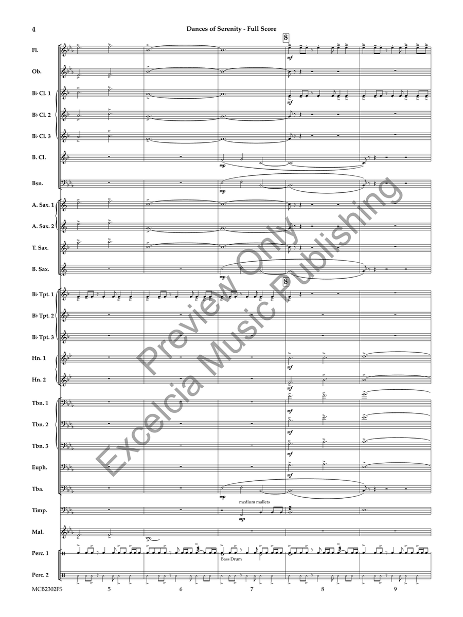 Dances of Serenity (Score) Concert Band scores gallery preview page 5