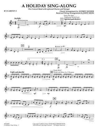 A Holiday Sing-Along - Bb Clarinet 2