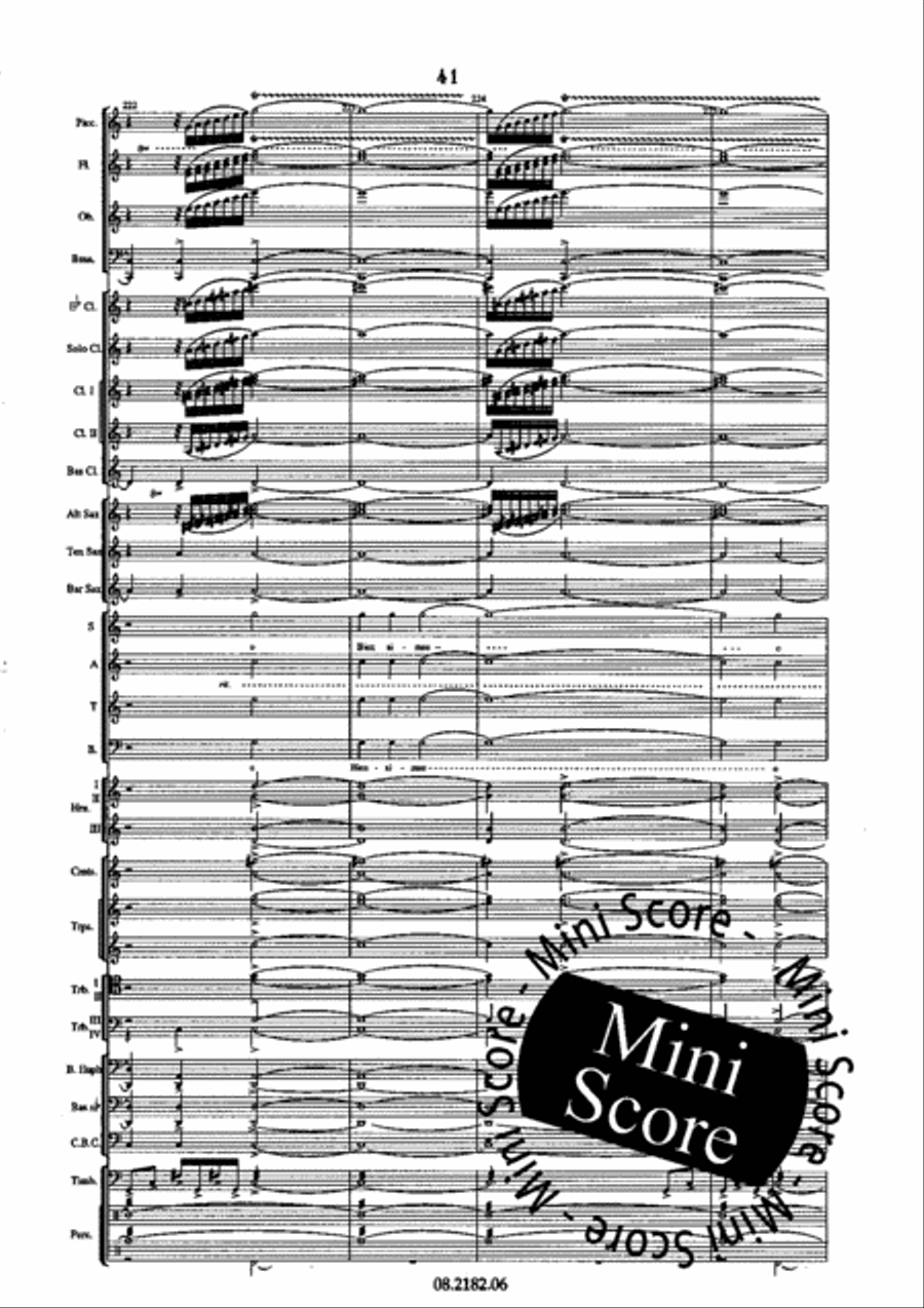 Oratorio Olympique SATB/Harmonie 4-Part scores gallery preview page 45