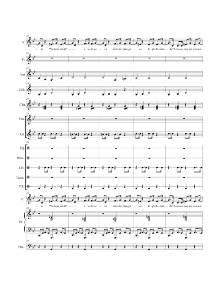 Il ragazzo della via Gluck Full Orchestra scores gallery preview page 6