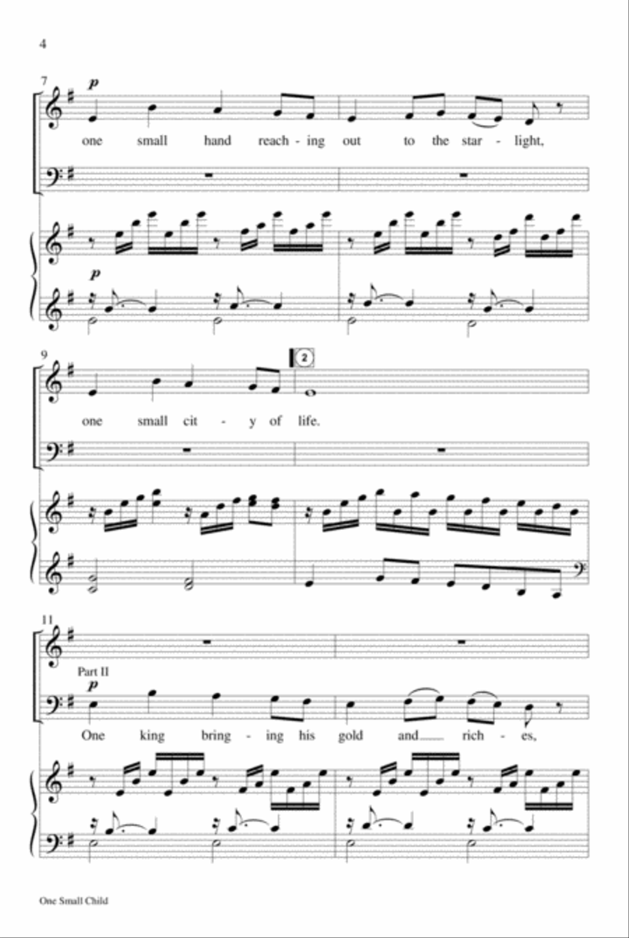 One Small Child Choir scores gallery preview page 3