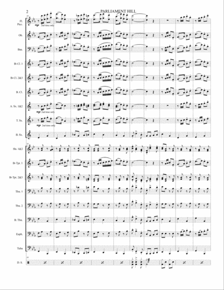 Parliament Hill Parliament Hill Concert Band scores gallery preview page 3