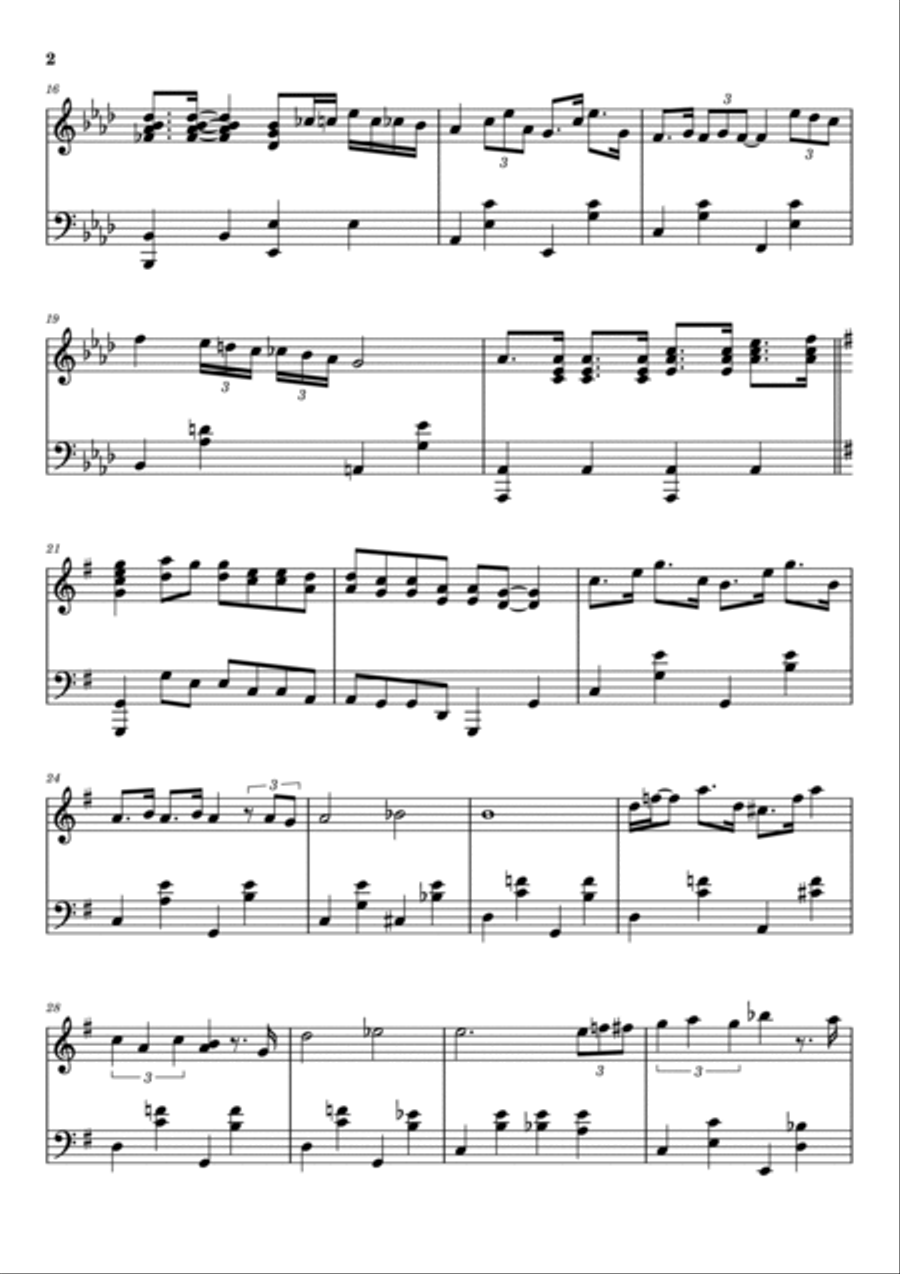 It's Been A Long, Long Time Piano Solo scores gallery preview page 2