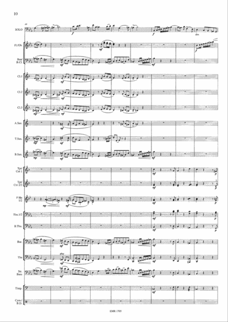 Morceau Symphonique Concert Band scores gallery preview page 11