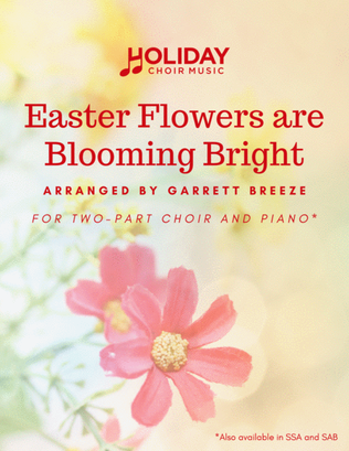Book cover for Easter Flowers Are Blooming Bright (Two-Part Choir)