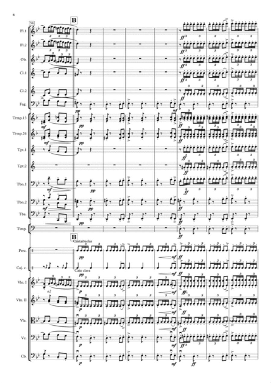España Cañí - Pasodoble - Espana Cani Full Orchestra scores gallery preview page 6
