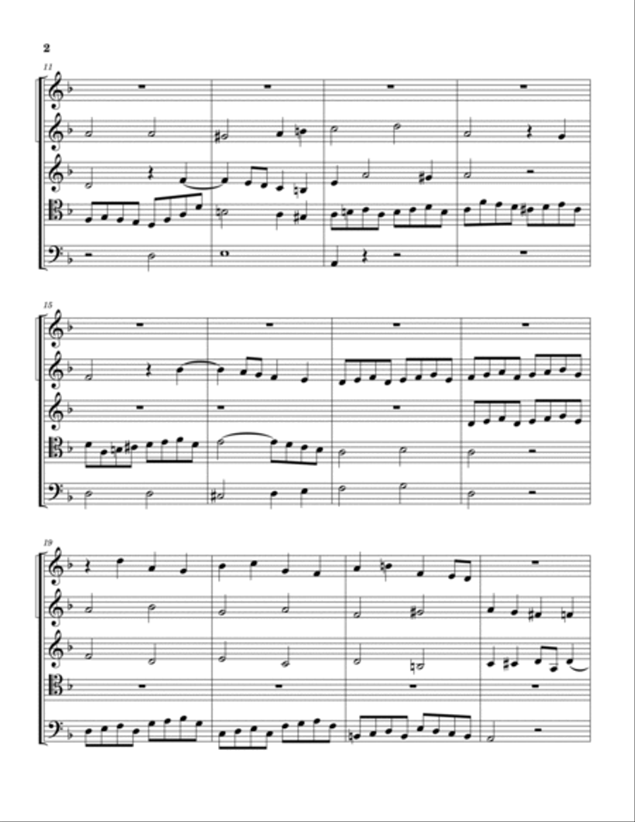 Three Fugues for Easter Brass Quintet scores gallery preview page 3