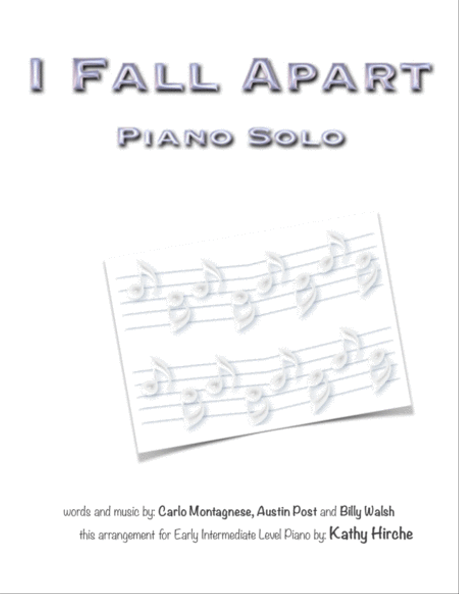 I Fall Apart Piano Solo scores gallery preview page 1