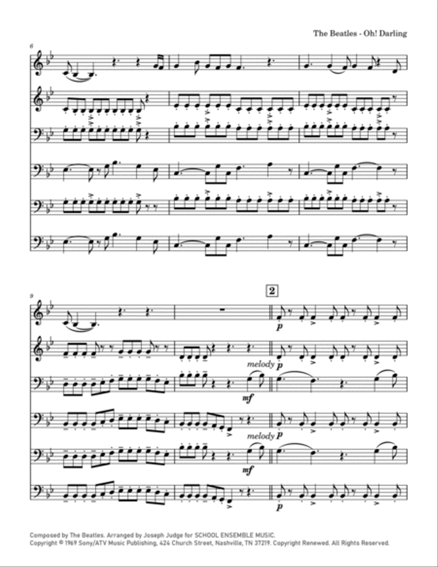 Oh! Darling Chamber Music scores gallery preview page 2