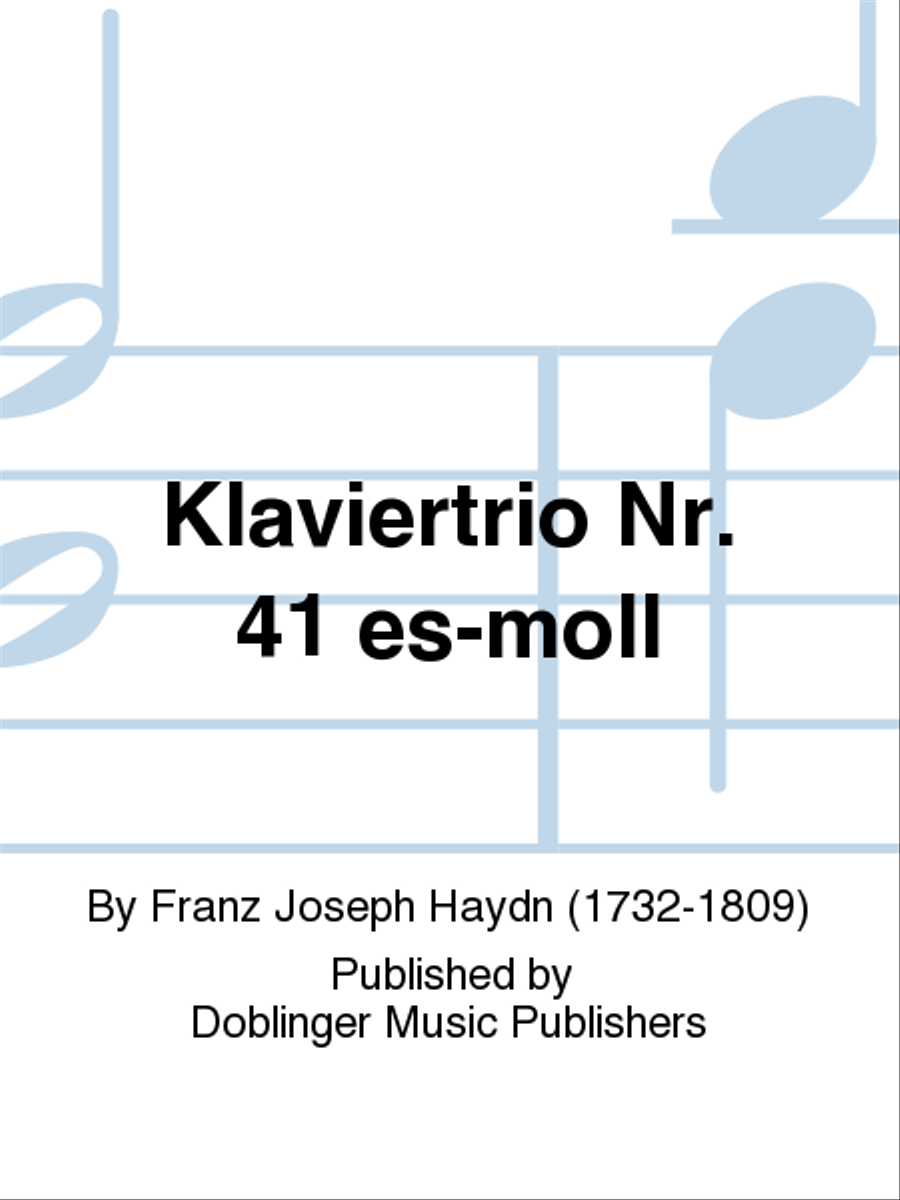 Klaviertrio Nr. 41 es-moll Piano Trio scores gallery preview page 1