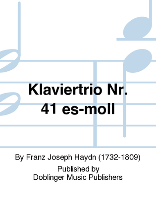 Book cover for Klaviertrio Nr. 41 es-moll