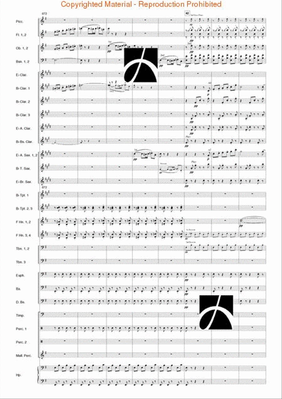 Carmen Suite Carmen Suite Concert Band scores gallery preview page 98