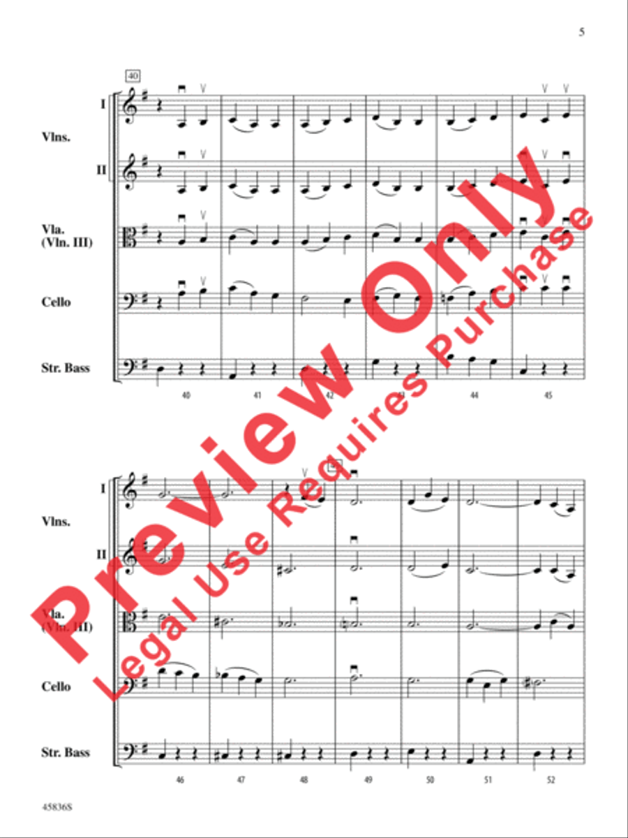 It's the Most Wonderful Time of the Year String Orchestra scores gallery preview page 5