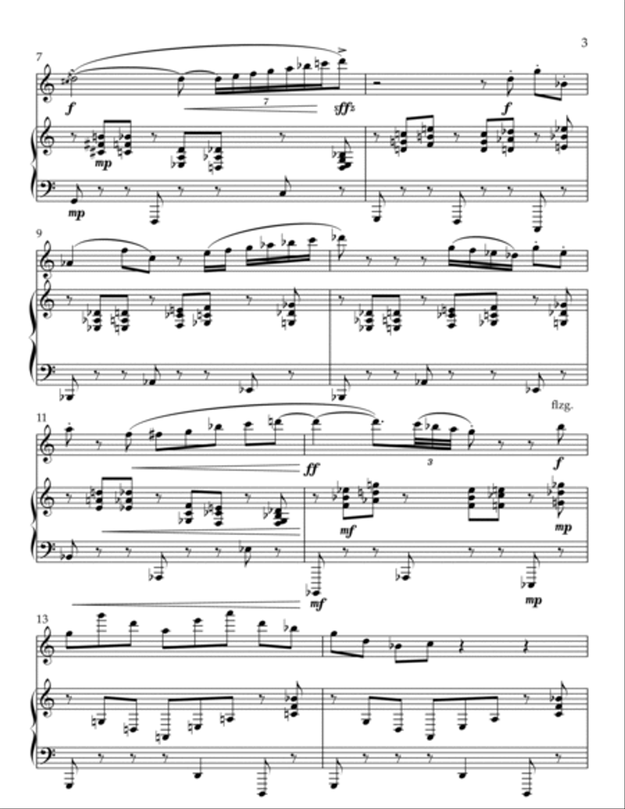 Sonata for Flute and Piano Chamber Music scores gallery preview page 3